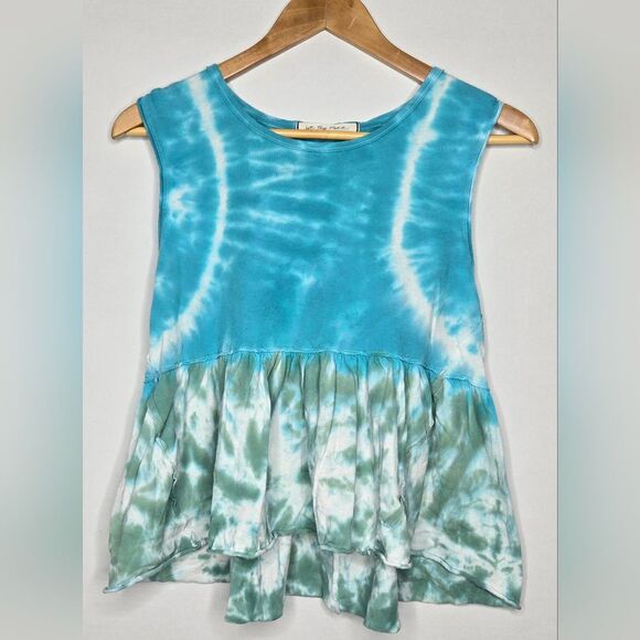 Women's Free People We the Free Tie-Dye Tank Top Size XS Turquoise feminine - Picture 2 of 8